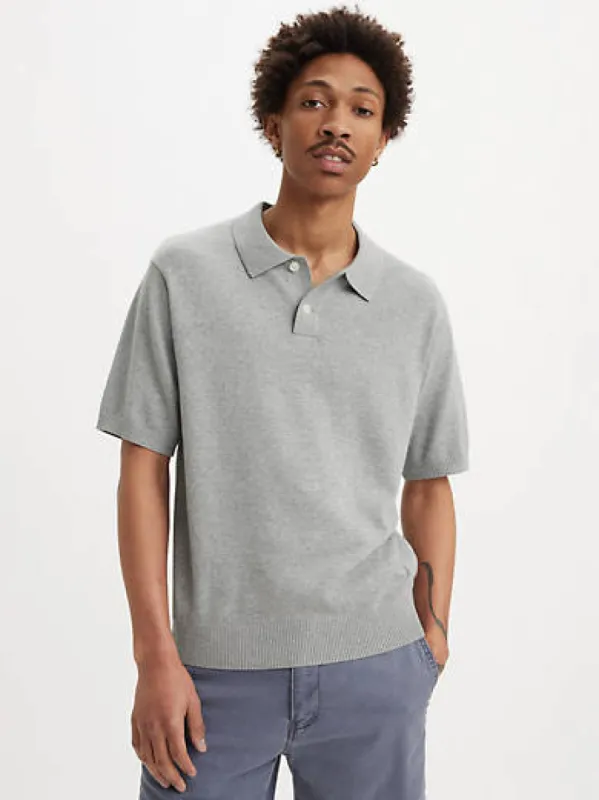 Sweater Knit Polo Shirt made by Levi's