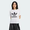 adidas Adicolor Trefoil Boxy Tee White S Womens sold by Adidas