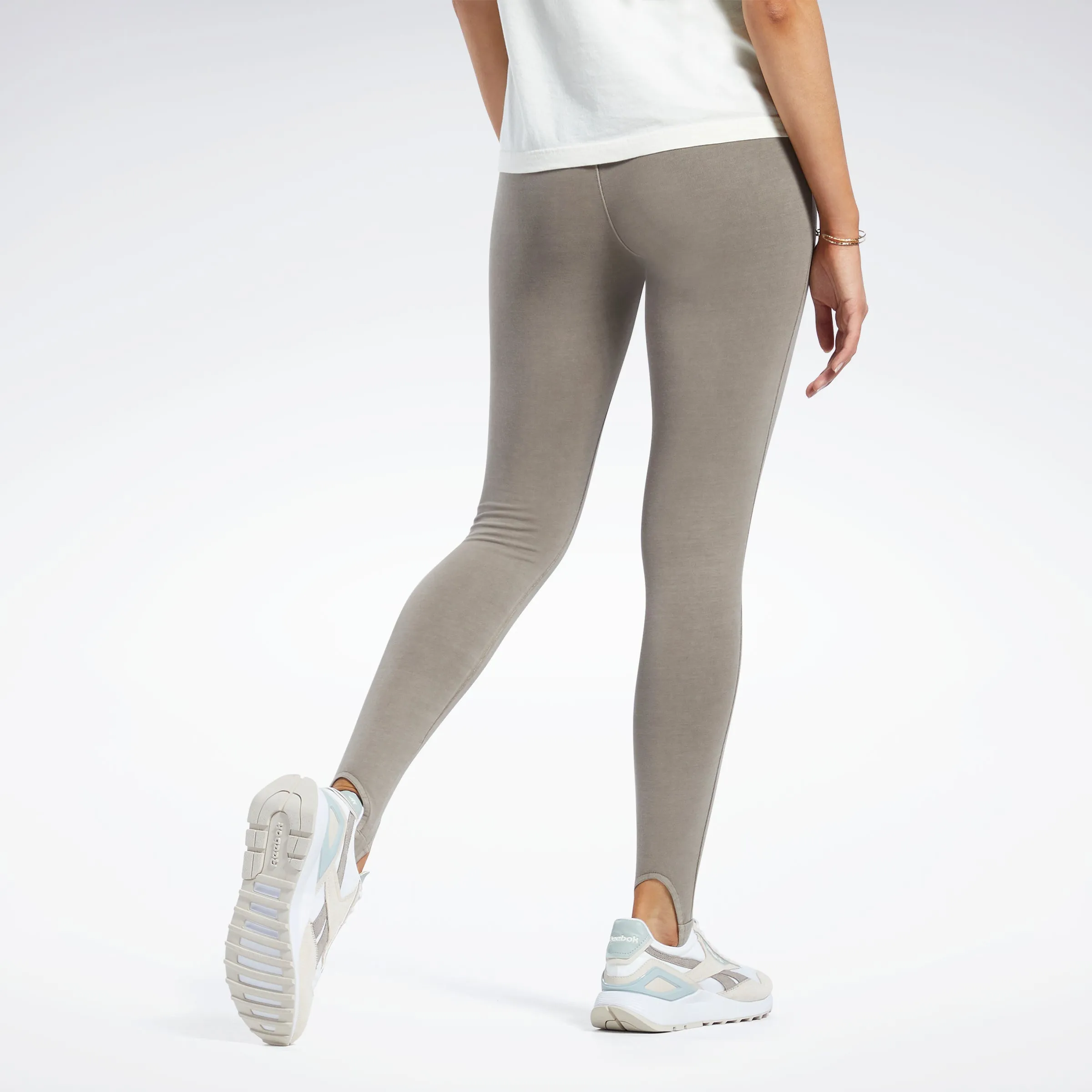 Reebok Apparel Women Classics Natural Dye Stirrup Leggings Trekgr sold by Reebok product image thumbnail 3