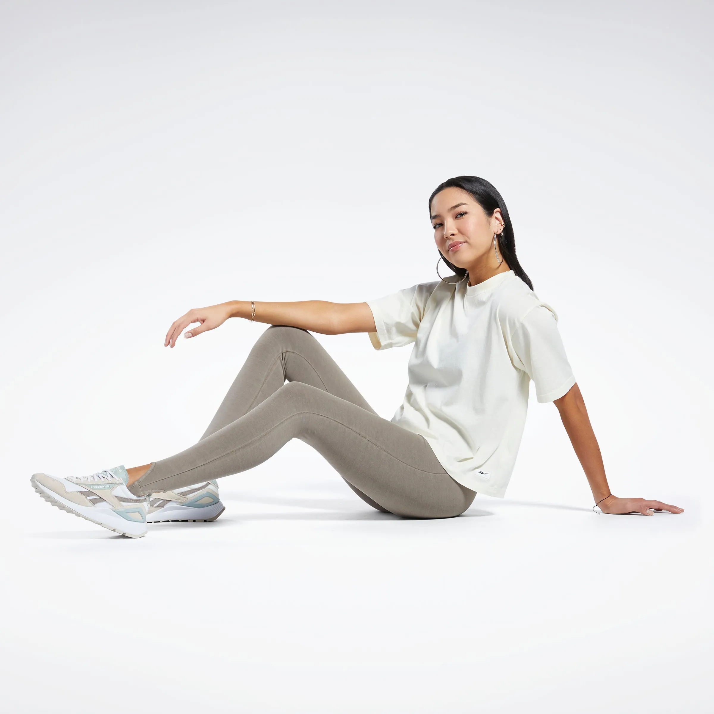 Reebok Apparel Women Classics Natural Dye Stirrup Leggings Trekgr sold by Reebok product image thumbnail 2