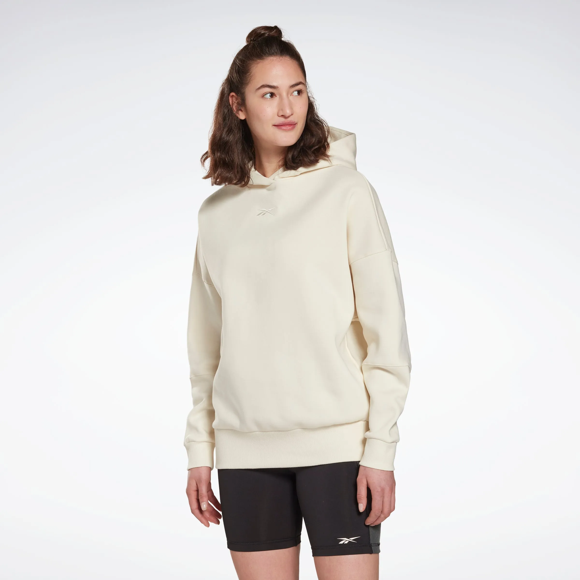 Reebok Apparel Women Studio Recycled Oversize Hoodie Clawht sold by Reebok