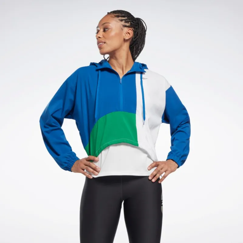Reebok Apparel Women Running Woven Jacket VECBLU made by Reebok