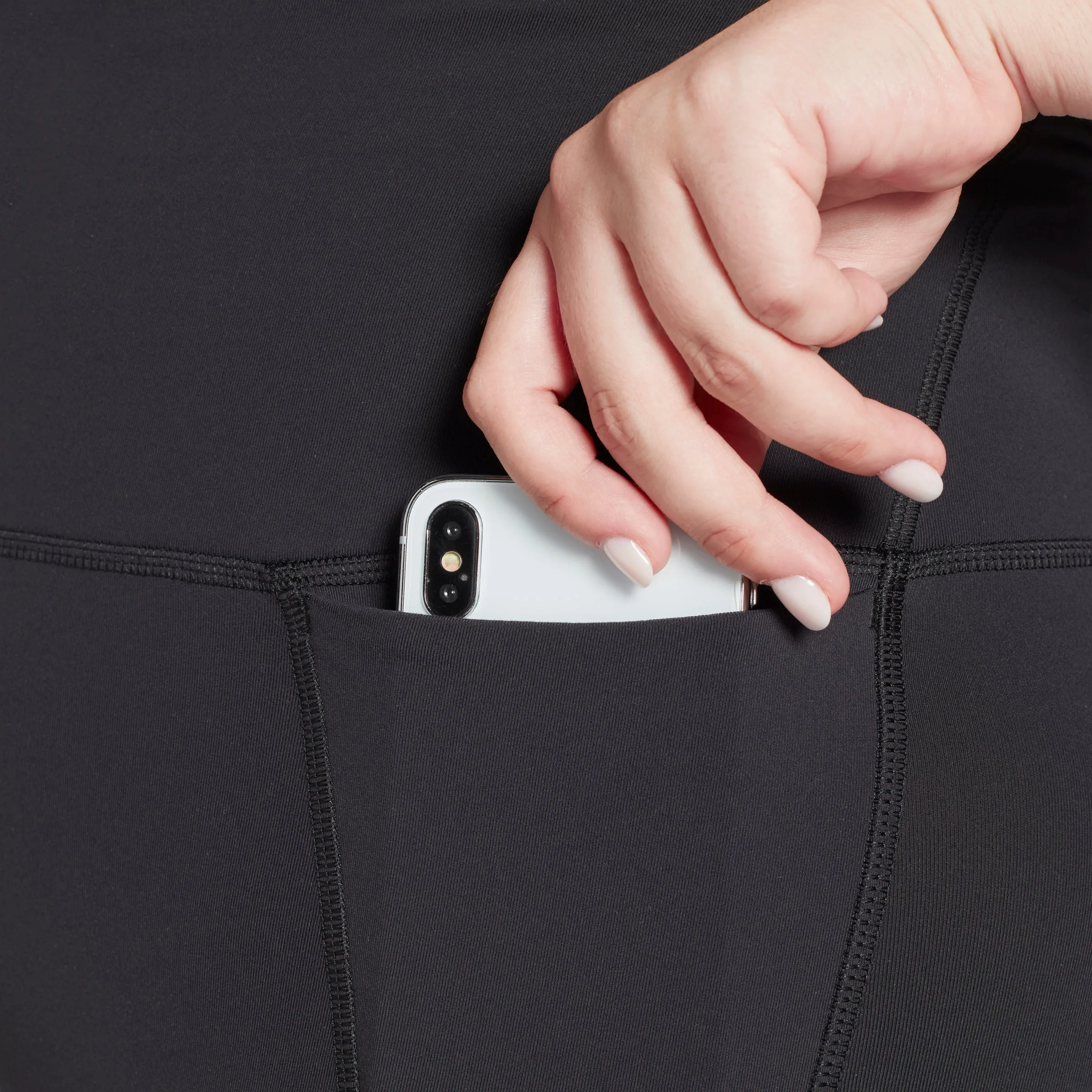 Reebok Apparel Women Lux High-Waisted Leggings (Plus Size) Black sold by Reebok product image thumbnail 3