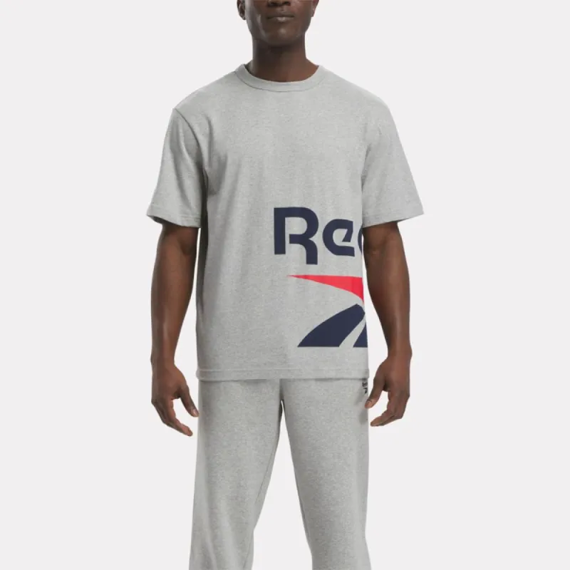 Reebok Apparel Men Graphic Series Side Vector T-Shirt MGREYH sold by Reebok