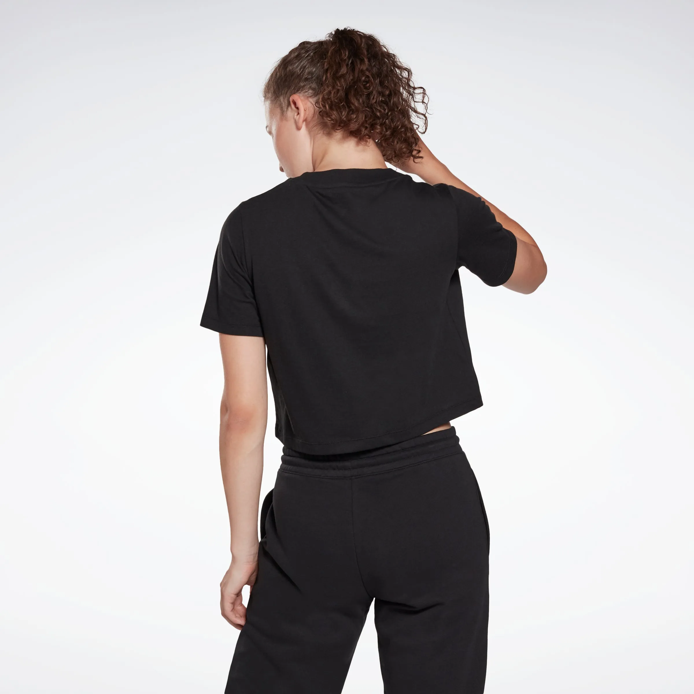 Reebok Apparel Women Reebok Identity Cropped T-Shirt Black sold by Reebok product image thumbnail 3