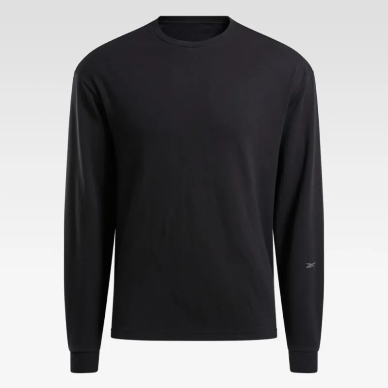 Reebok Apparel Men Active Collective Long Sleeve T-Shirt BLACK sold by Reebok