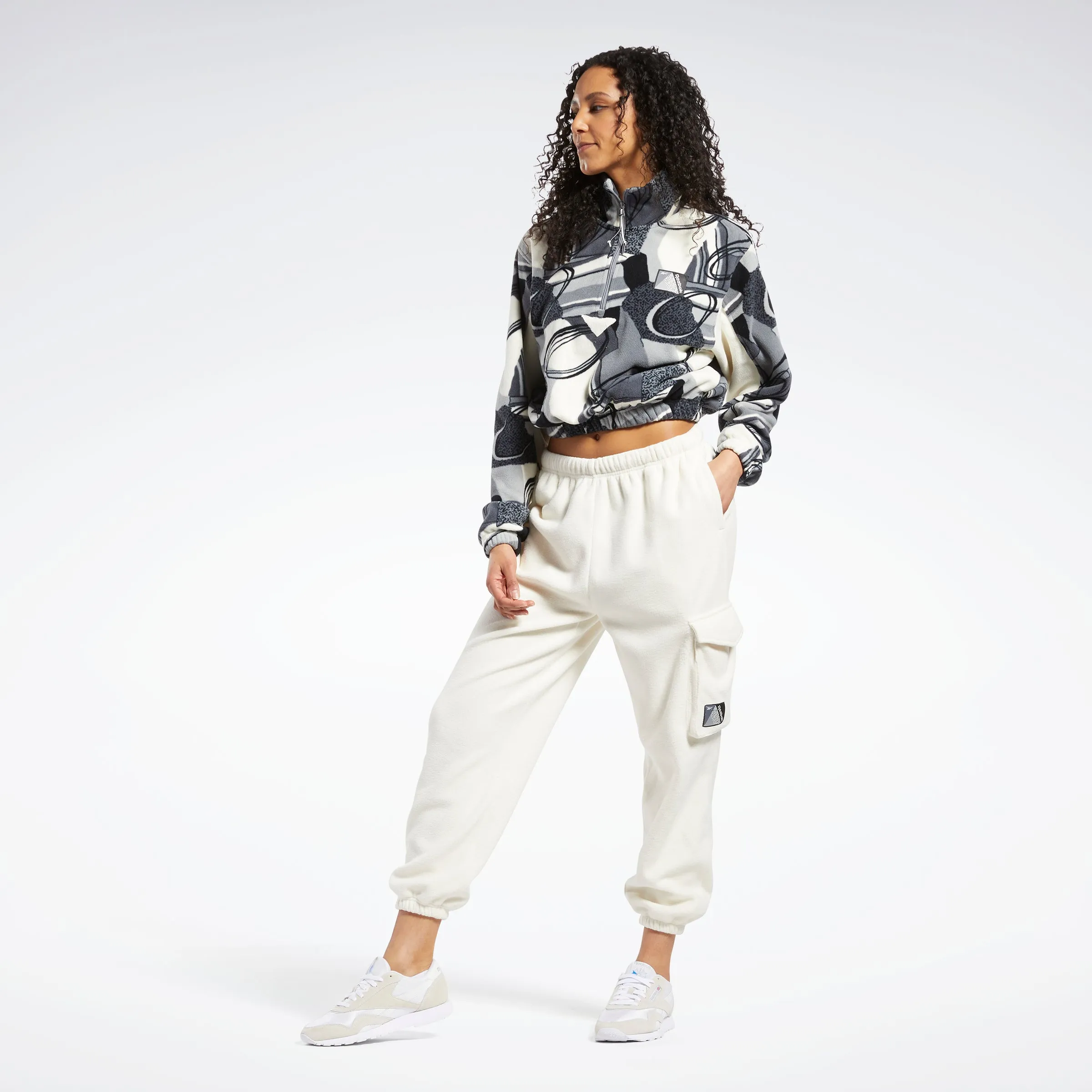 Reebok Apparel Women Classics Winter Print Half-Zip Sweatshirt Pugry5 sold by Reebok product image thumbnail 2