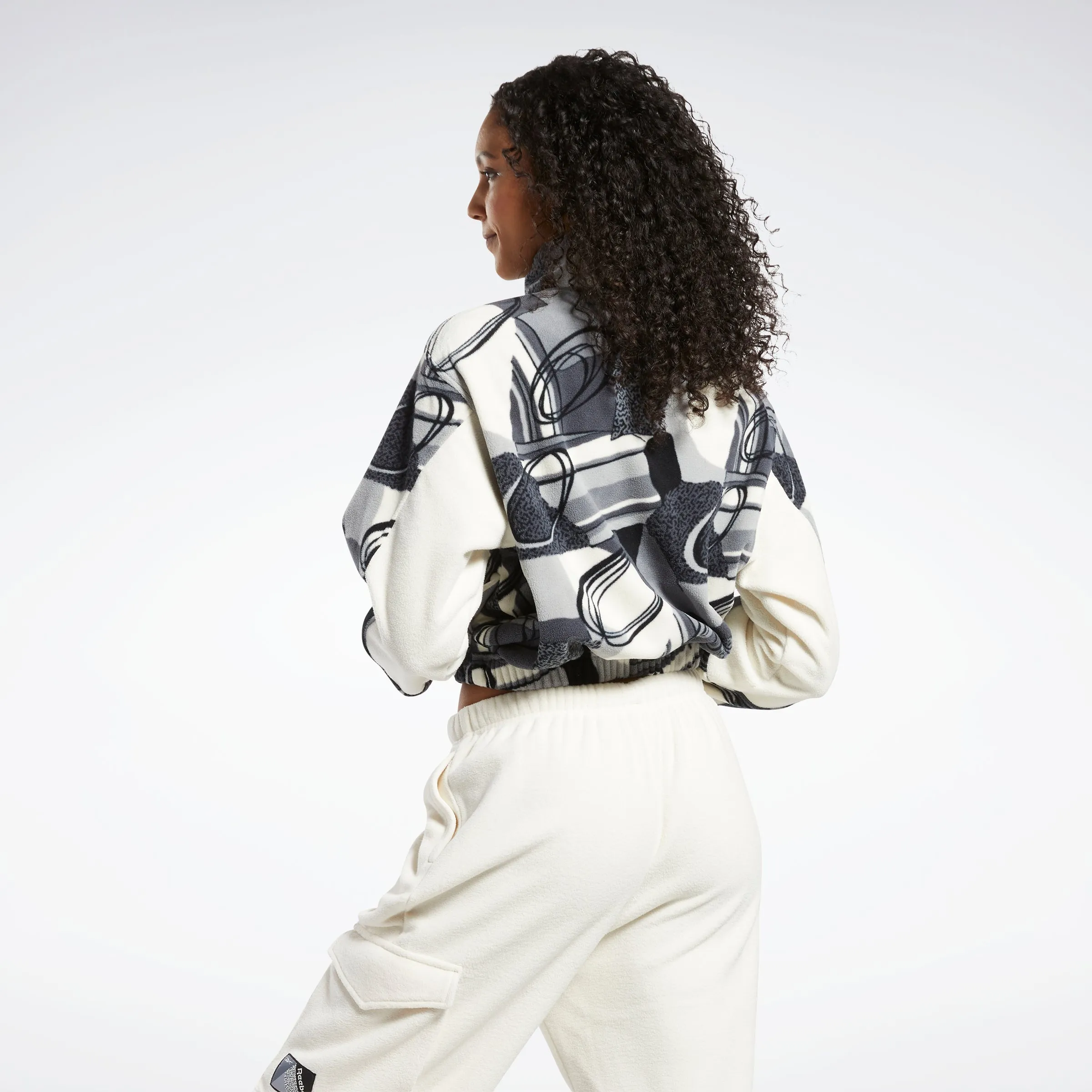 Reebok Apparel Women Classics Winter Print Half-Zip Sweatshirt Pugry5 sold by Reebok product image thumbnail 3