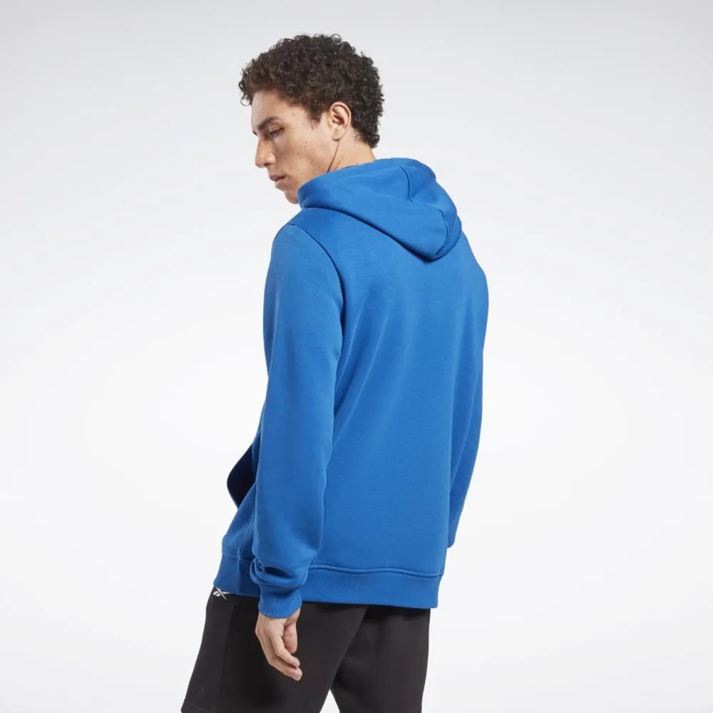 Reebok Apparel Men Reebok Identity Fleece Stacked Logo Pullover Hoodie VECTOR BLUE sold by Reebok product image thumbnail 3