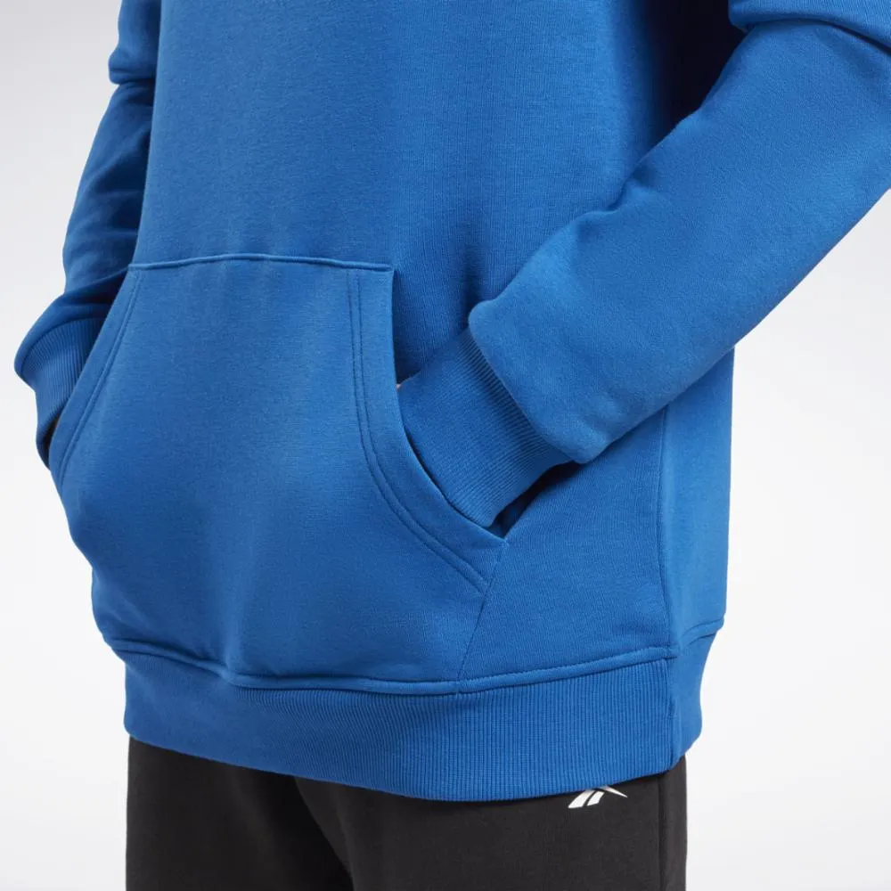 Reebok Apparel Men Reebok Identity Fleece Stacked Logo Pullover Hoodie VECTOR BLUE sold by Reebok product image thumbnail 5