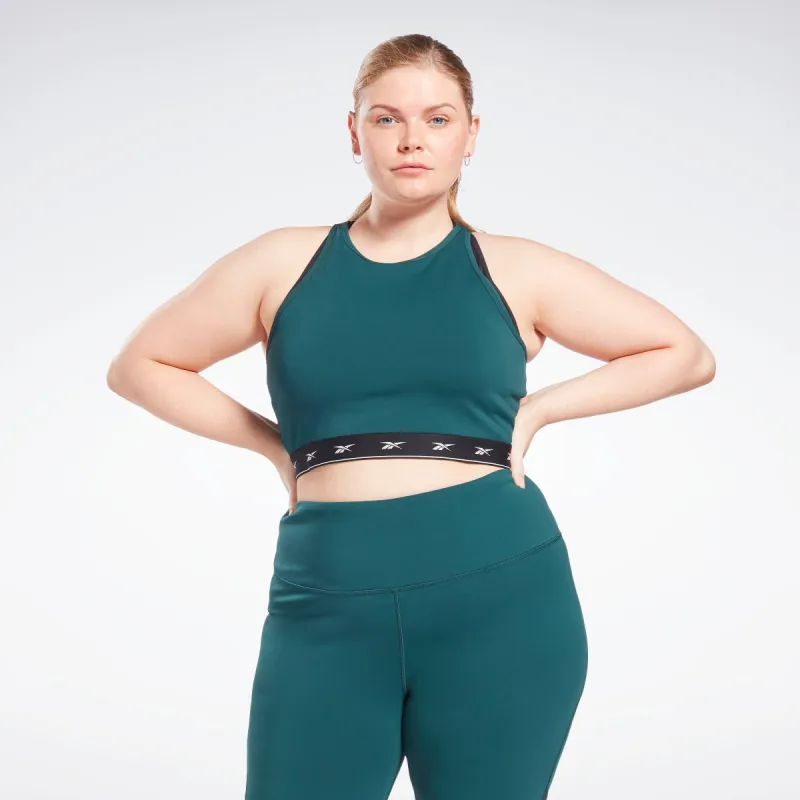 Reebok Apparel Women Beyond The Sweat Crop Top (Plus Size) Forgrn sold by Reebok