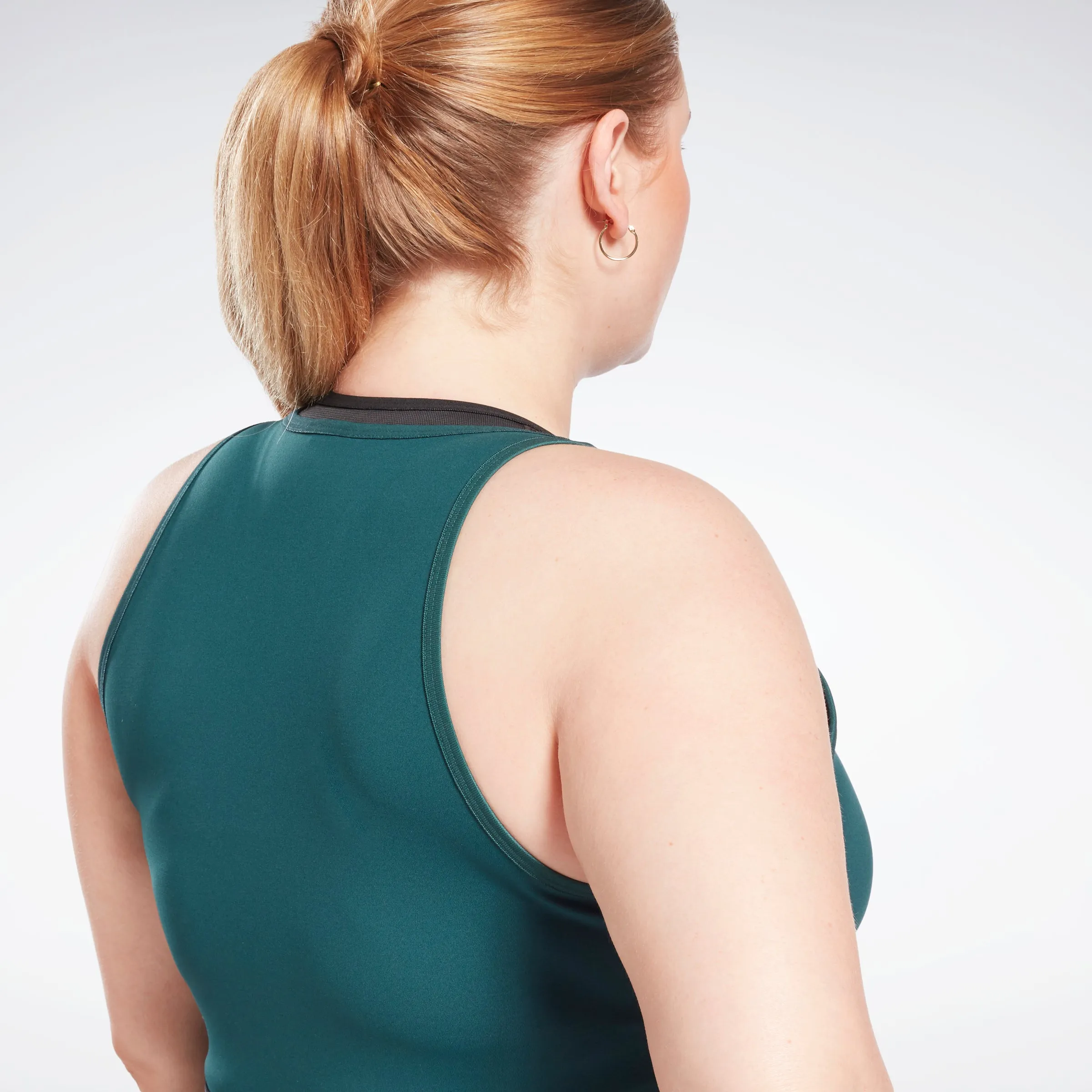 Reebok Apparel Women Beyond The Sweat Crop Top (Plus Size) Forgrn sold by Reebok product image thumbnail 3