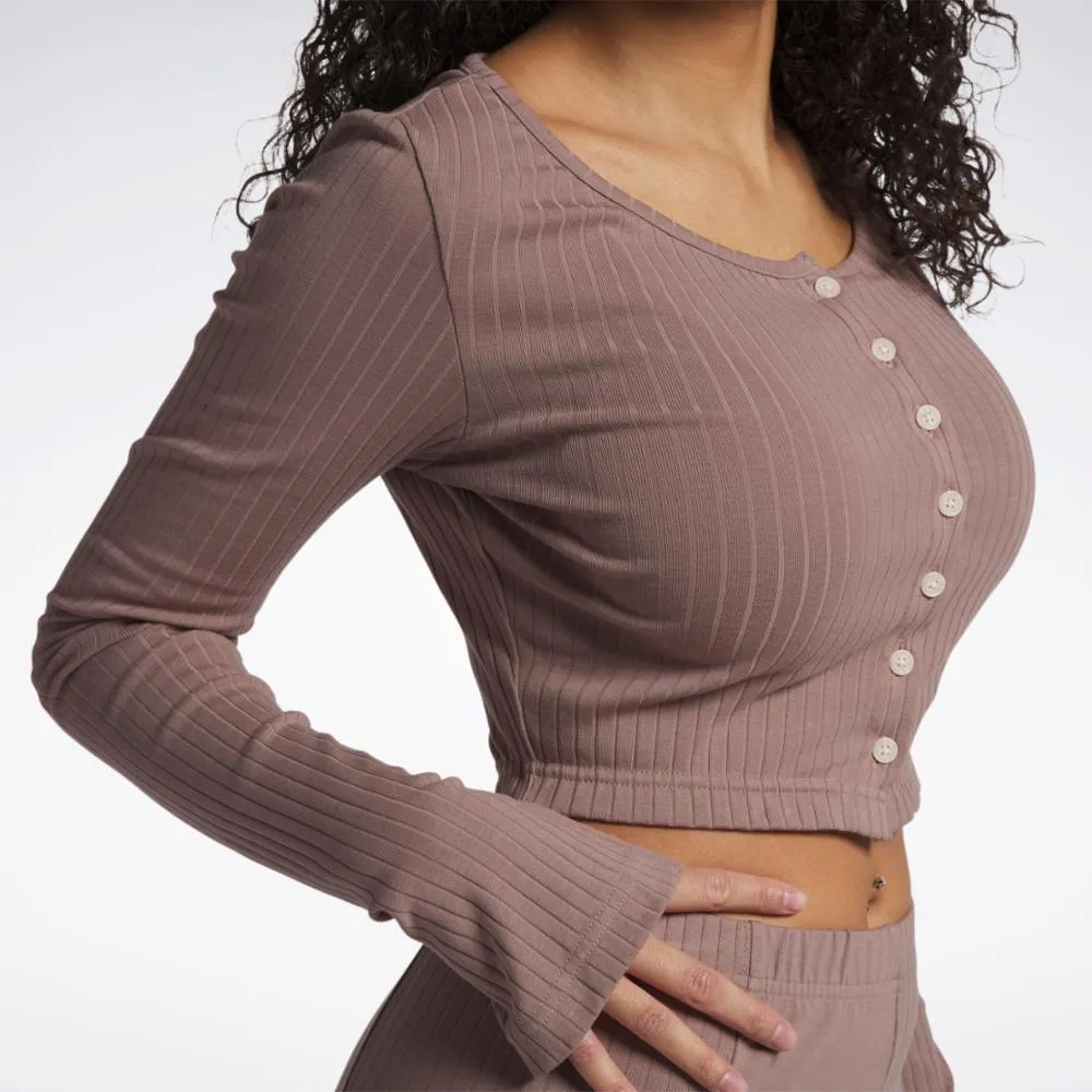 Reebok Apparel Women Reebok Classics Long-Sleeve Top TAUPE sold by Reebok product image thumbnail 2