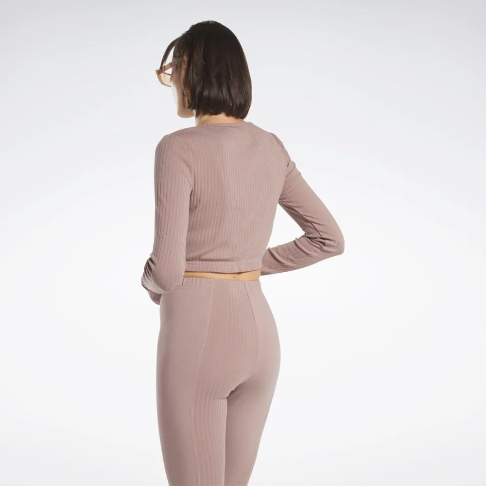 Reebok Apparel Women Reebok Classics Long-Sleeve Top TAUPE sold by Reebok product image thumbnail 3