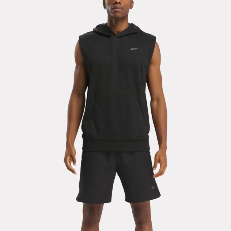 Reebok Apparel Men Strength Sleeveless Hoodie BLACK sold by Reebok