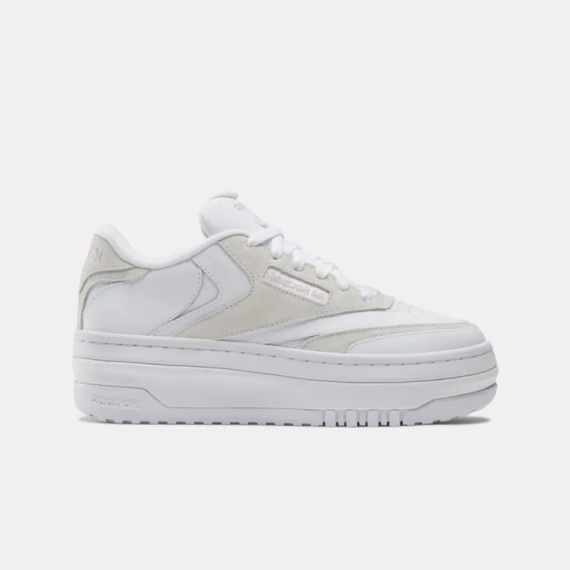 Reebok Footwear Women Club C Extra Shoes FTWWHT/ASHLIL/PURGRY sold by Reebok