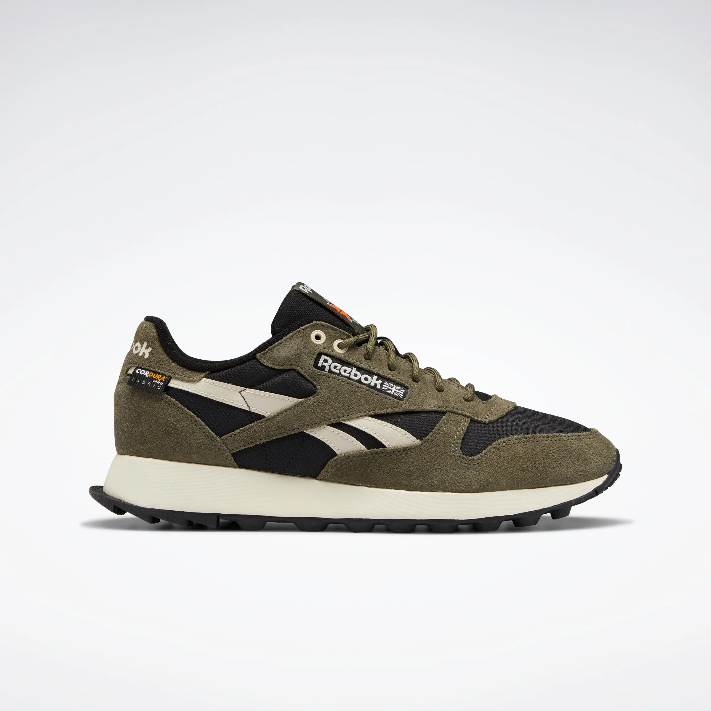 Reebok Footwear Men Classic Leather Shoes Cblack/Armgrn/Stucco sold by Reebok