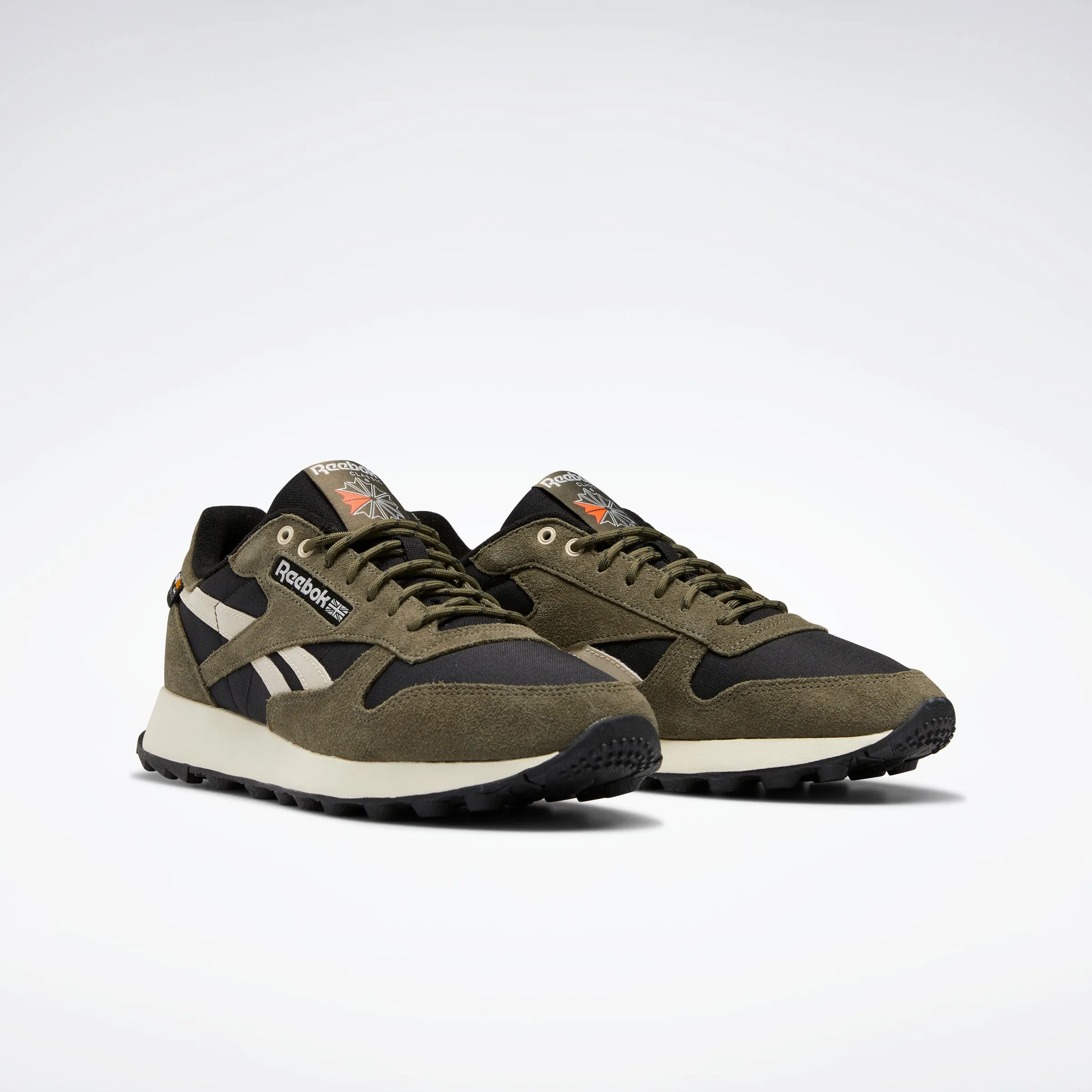 Reebok Footwear Men Classic Leather Shoes Cblack/Armgrn/Stucco sold by Reebok product image thumbnail 3