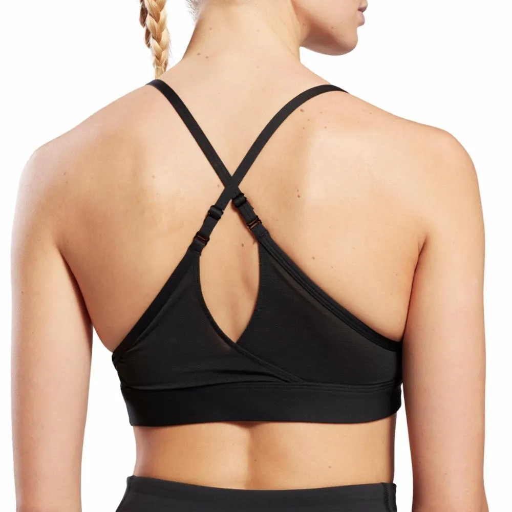 Reebok Apparel Women Reebok Lux Strappy Sports Bra BLACK sold by Reebok product image thumbnail 4