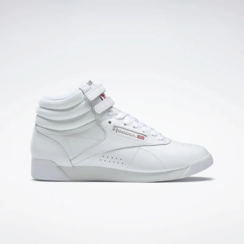 Reebok Footwear Women Freestyle Hi Women's Shoes INT-WHT/SILVER sold by Reebok