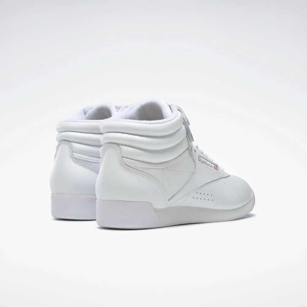 Reebok Footwear Women Freestyle Hi Women's Shoes INT-WHT/SILVER sold by Reebok product image thumbnail 3