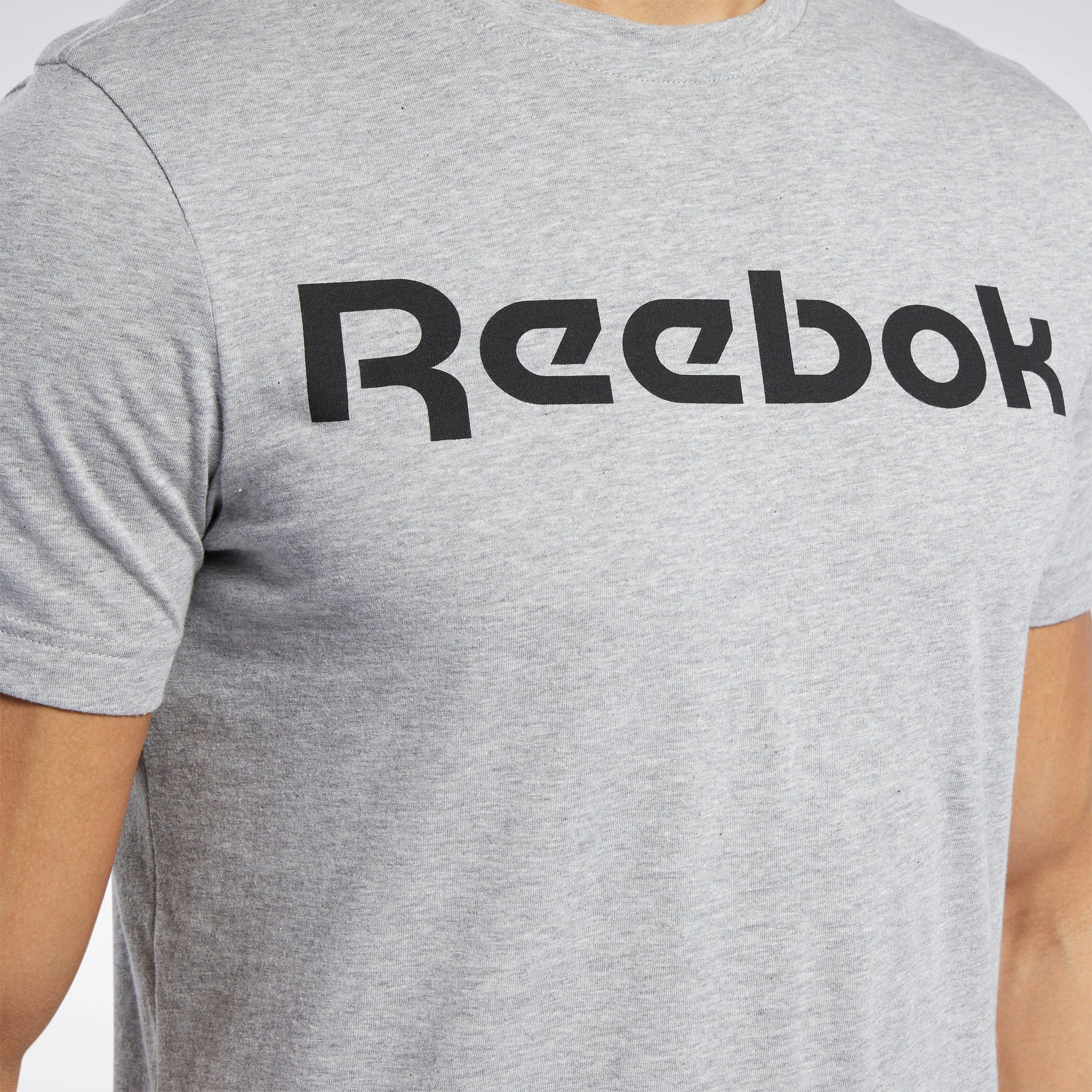 Reebok Apparel Men Graphic Series Linear Logo Tee Mgreyh sold by Reebok product image thumbnail 3