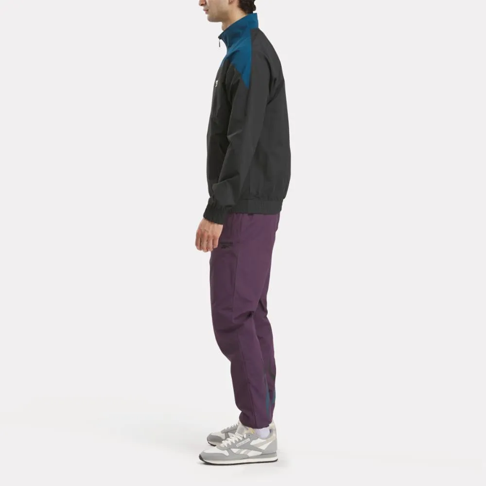 Reebok Apparel Men Classics Vector Track Jacket BLACK/MIDNIGHT PLUM sold by Reebok product image thumbnail 2