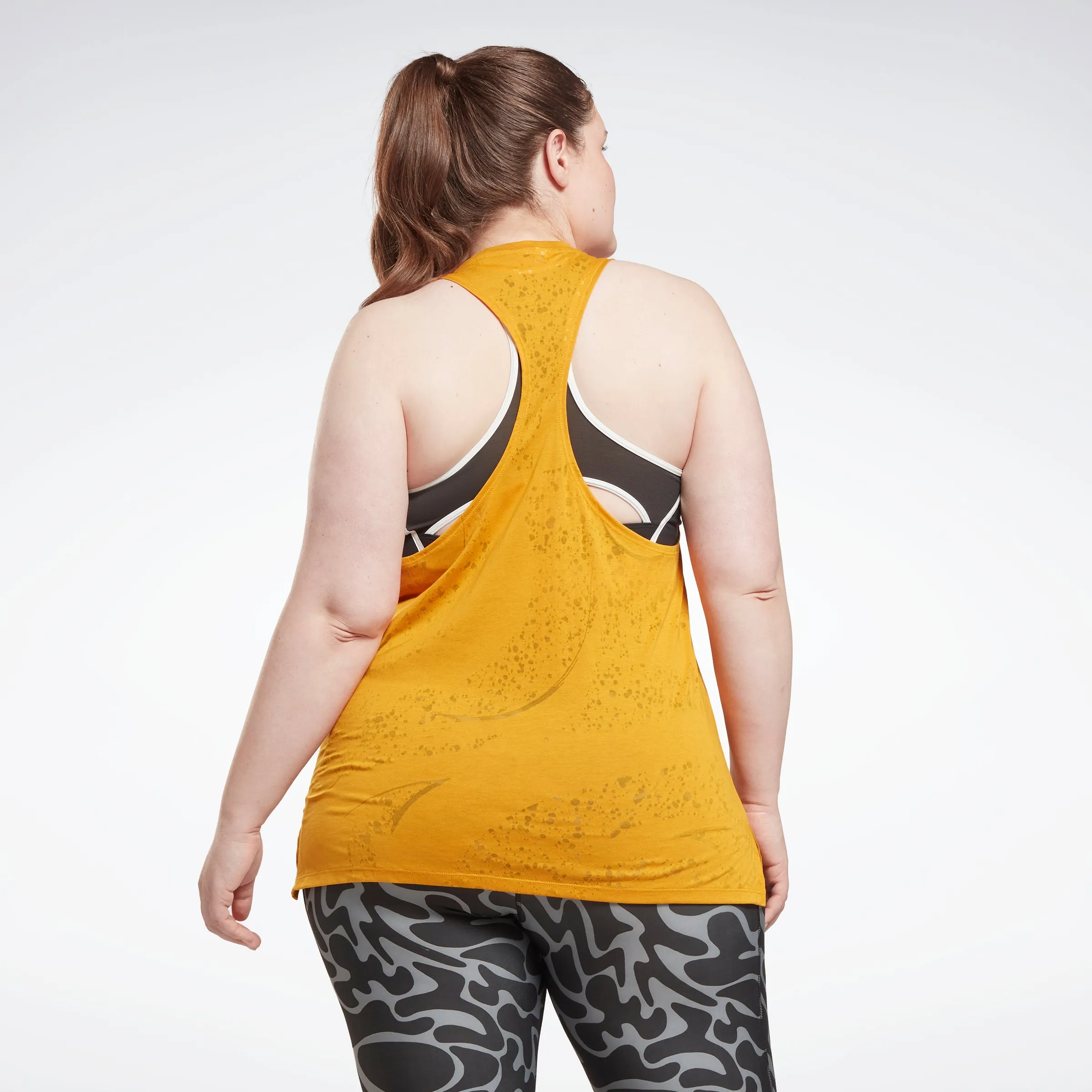 Reebok Apparel Women Burnout Tank Top (Plus Size) Bright Ochre sold by Reebok product image thumbnail 3