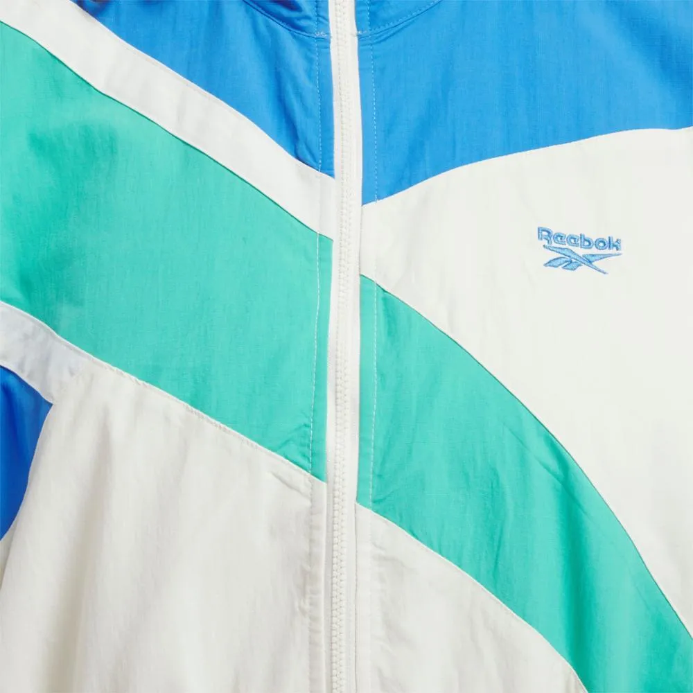 Reebok Apparel Women Classics Franchise Track Jacket VNTG CHALK/KNTCBLU/UNLSHDGREEN sold by Reebok product image thumbnail 4