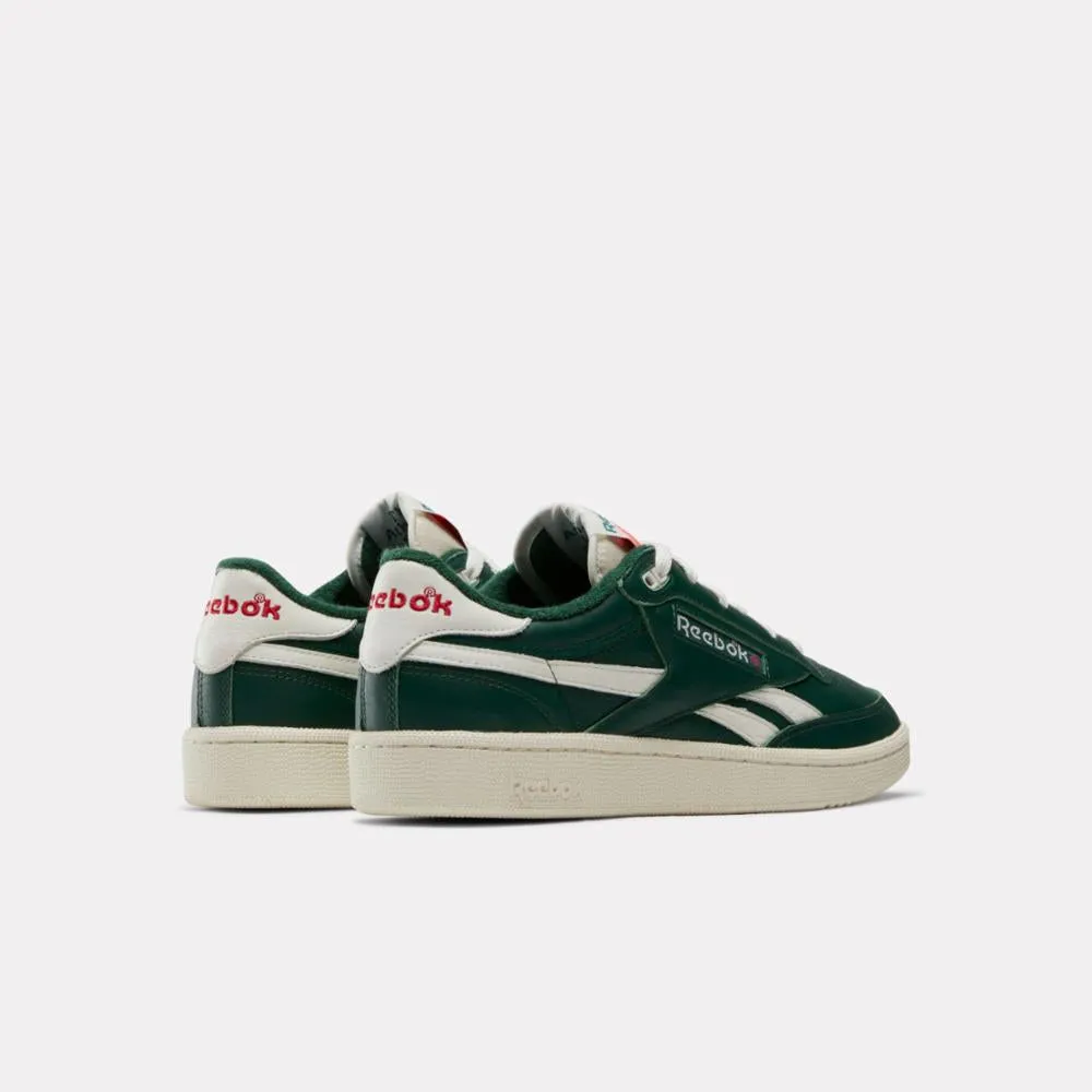 Reebok Footwear Men Club C Revenge Vintage Shoes DARKGREEN/CHALK/NEONCHERRY sold by Reebok product image thumbnail 3