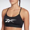 Reebok Apparel Women Reebok Lux Skinny Strap Medium-Support Sports Bra Black sold by Reebok