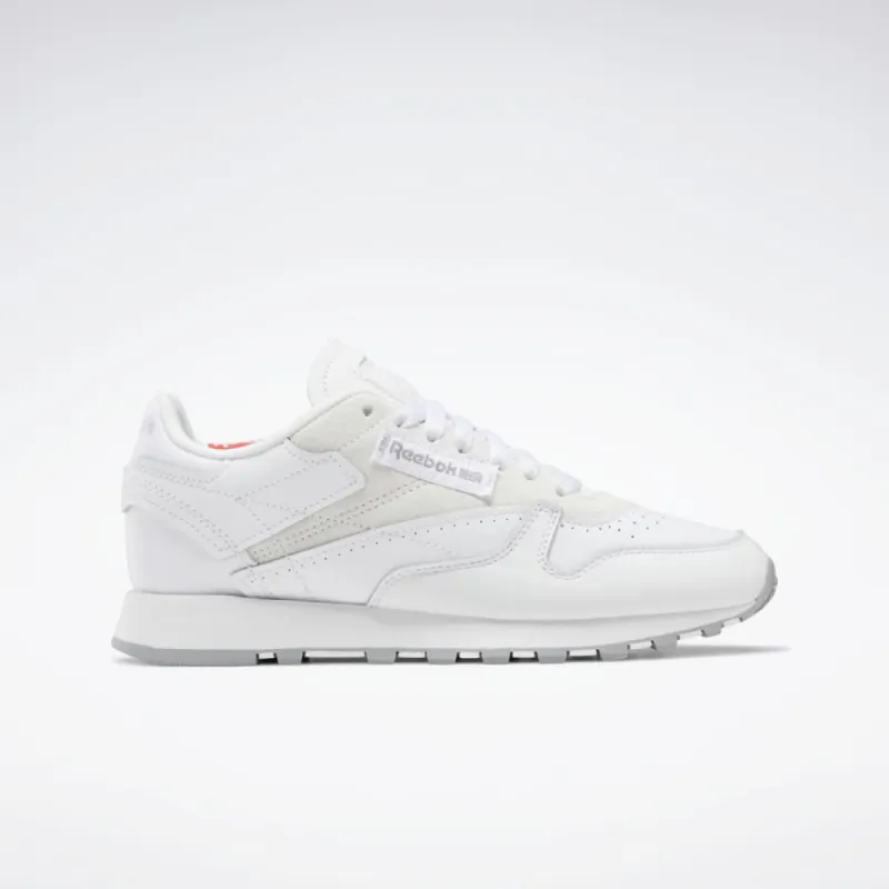 Reebok Footwear Women CLASSIC LEATHER FTWR WHT/PURE GREY 4/RHODONITE sold by Reebok