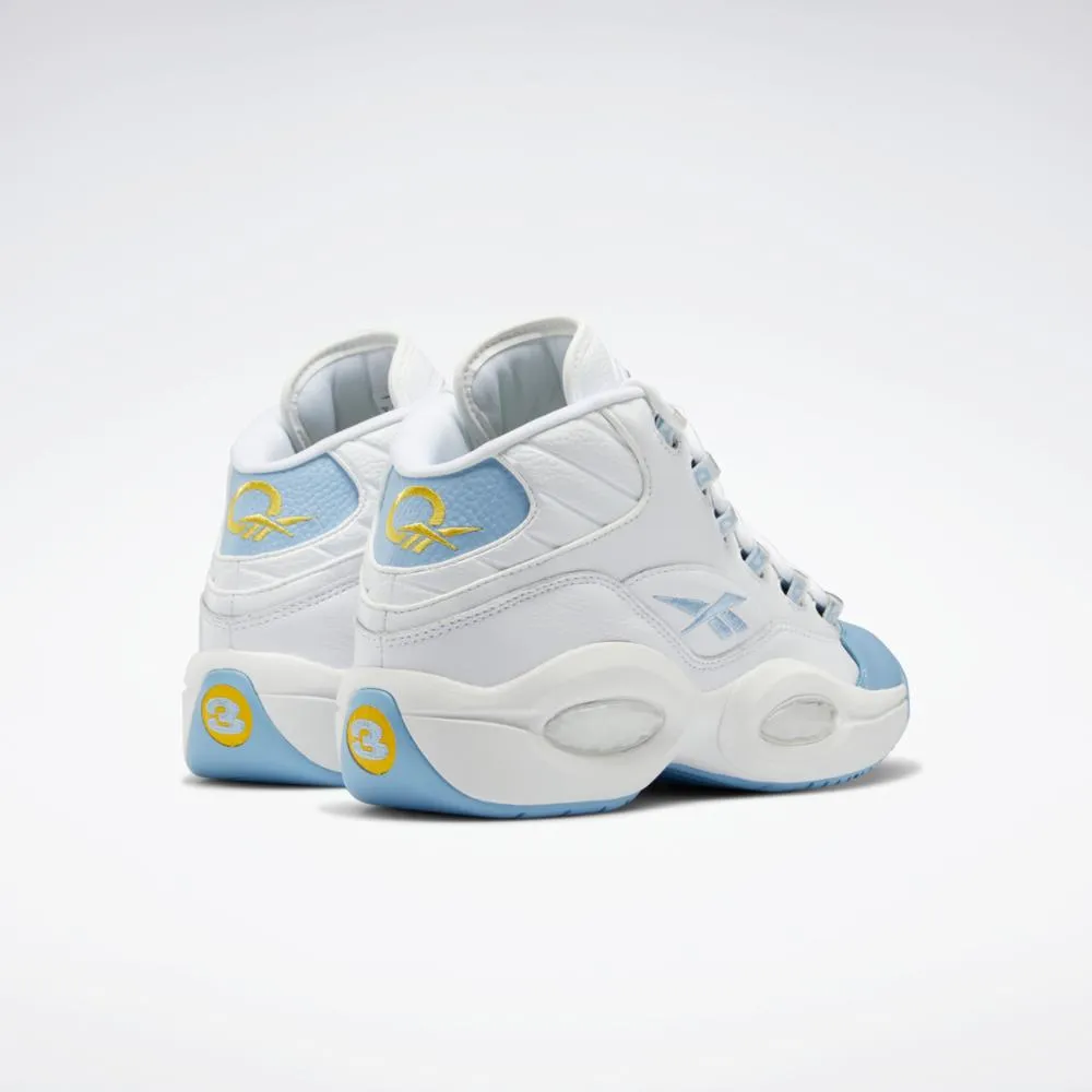 Reebok Footwear Men QUESTION MID FTWWHT/FLUBLU/TOXYEL sold by Reebok product image thumbnail 4