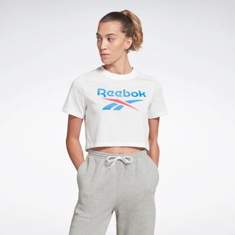 Reebok Apparel Women Reebok Identity T-Shirt WHITE/VECBLU sold by Reebok