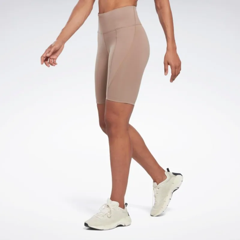 Reebok Apparel Women Lux High-Rise Bike Shorts TAUPE sold by Reebok