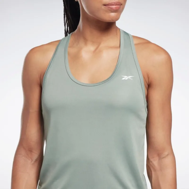 Reebok Apparel Women Workout Ready Mesh Back Tank Top HARGRN sold by Reebok