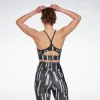 Reebok Apparel Women Myt Printed Bra Nghblk sold by Reebok