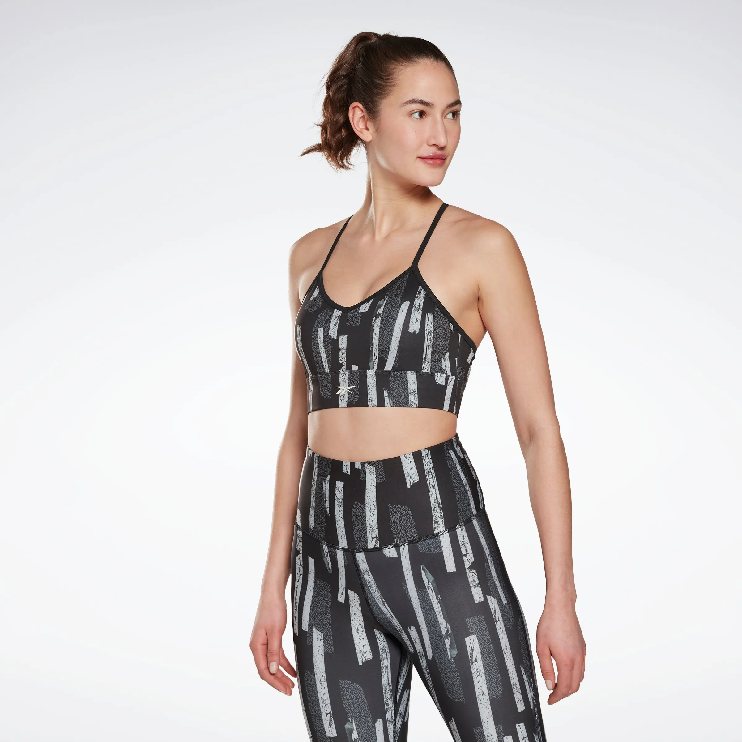 Reebok Apparel Women Myt Printed Bra Nghblk sold by Reebok