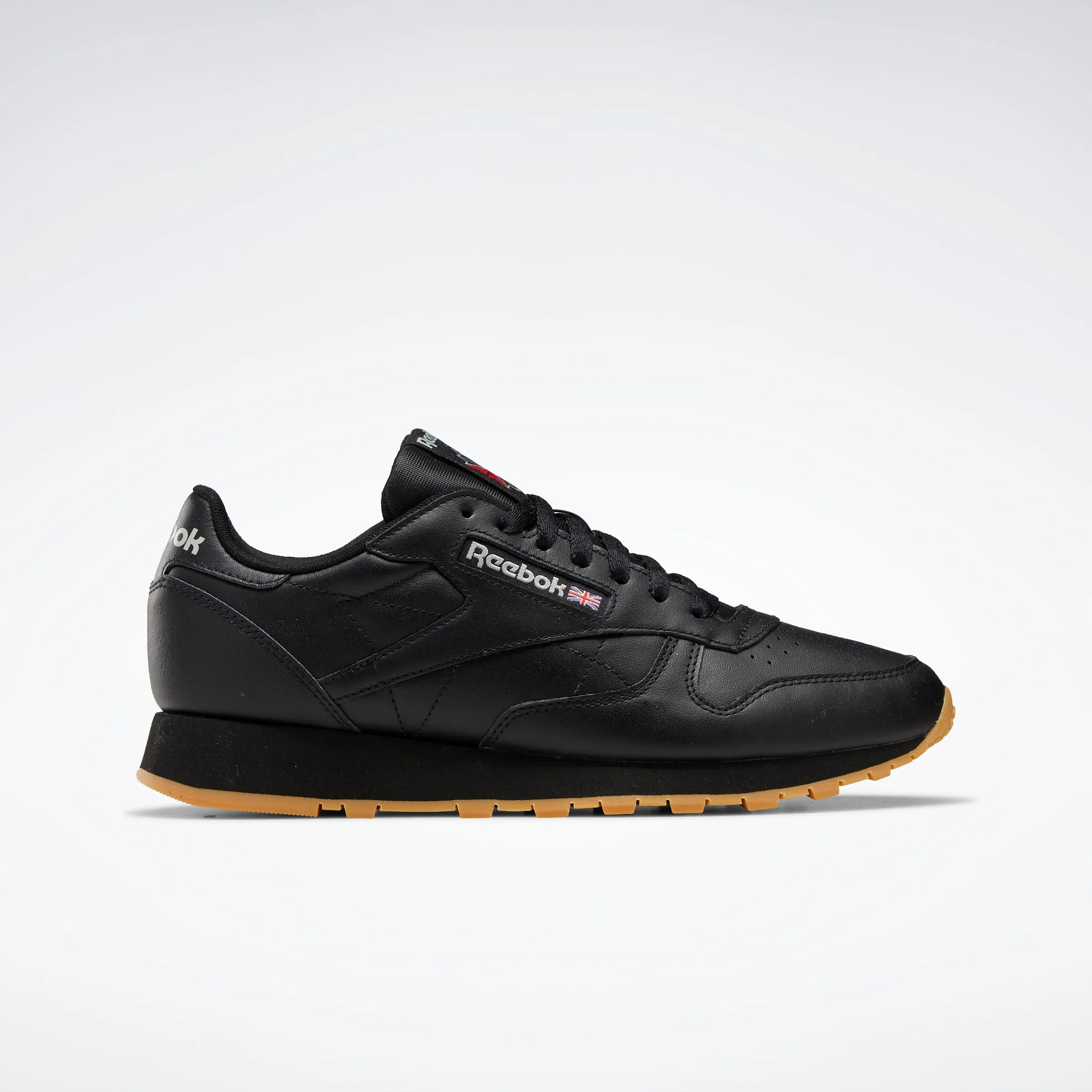 Reebok Footwear Men Classic Leather Shoes Cblack/Pugry5/Rbkg03 sold by Reebok