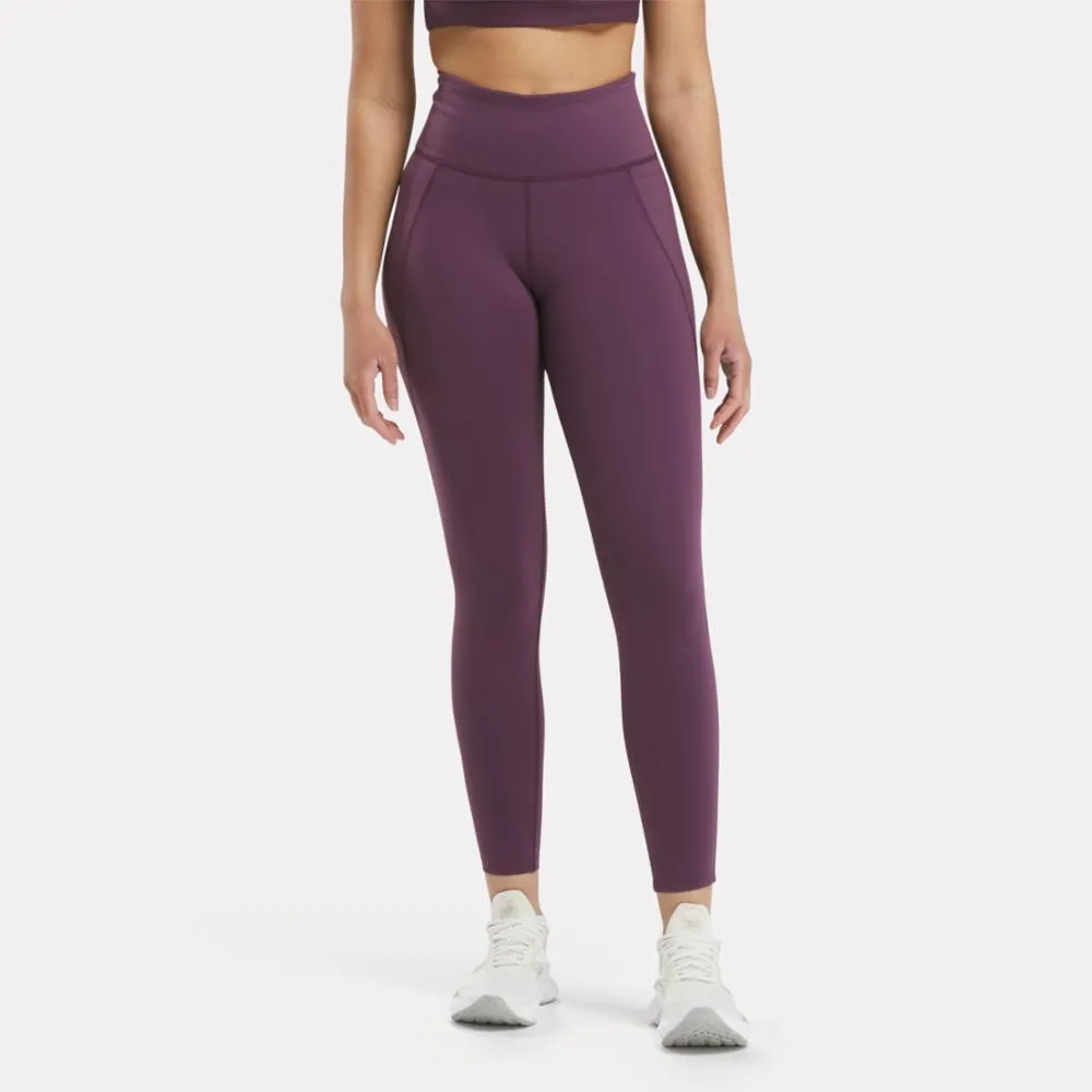 Reebok Apparel Women Lux High-Rise Leggings MIDNIGHT PLUM sold by Reebok