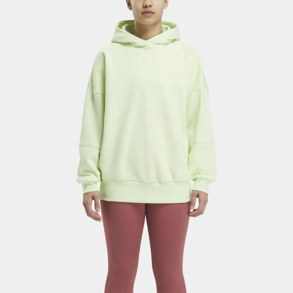 Reebok Apparel Women Lux Oversized Hoodie CITRUS GLOW sold by Reebok