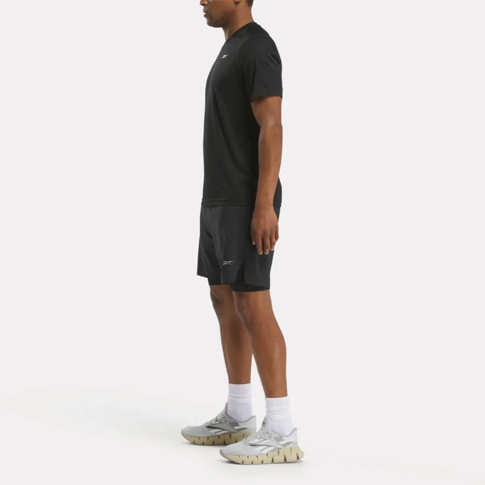Reebok Apparel Men Running Two-in-One Shorts BLACK sold by Reebok product image thumbnail 2
