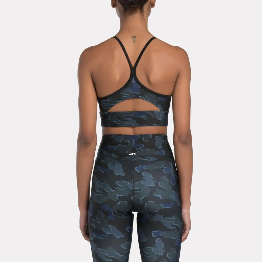 Reebok Apparel Women ID Train Camo Bra BLACK sold by Reebok product image thumbnail 3