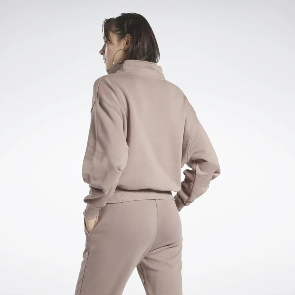 Reebok Apparel Women Reebok Classics Cotton French Terry Sweatshirt TAUPE sold by Reebok product image thumbnail 3