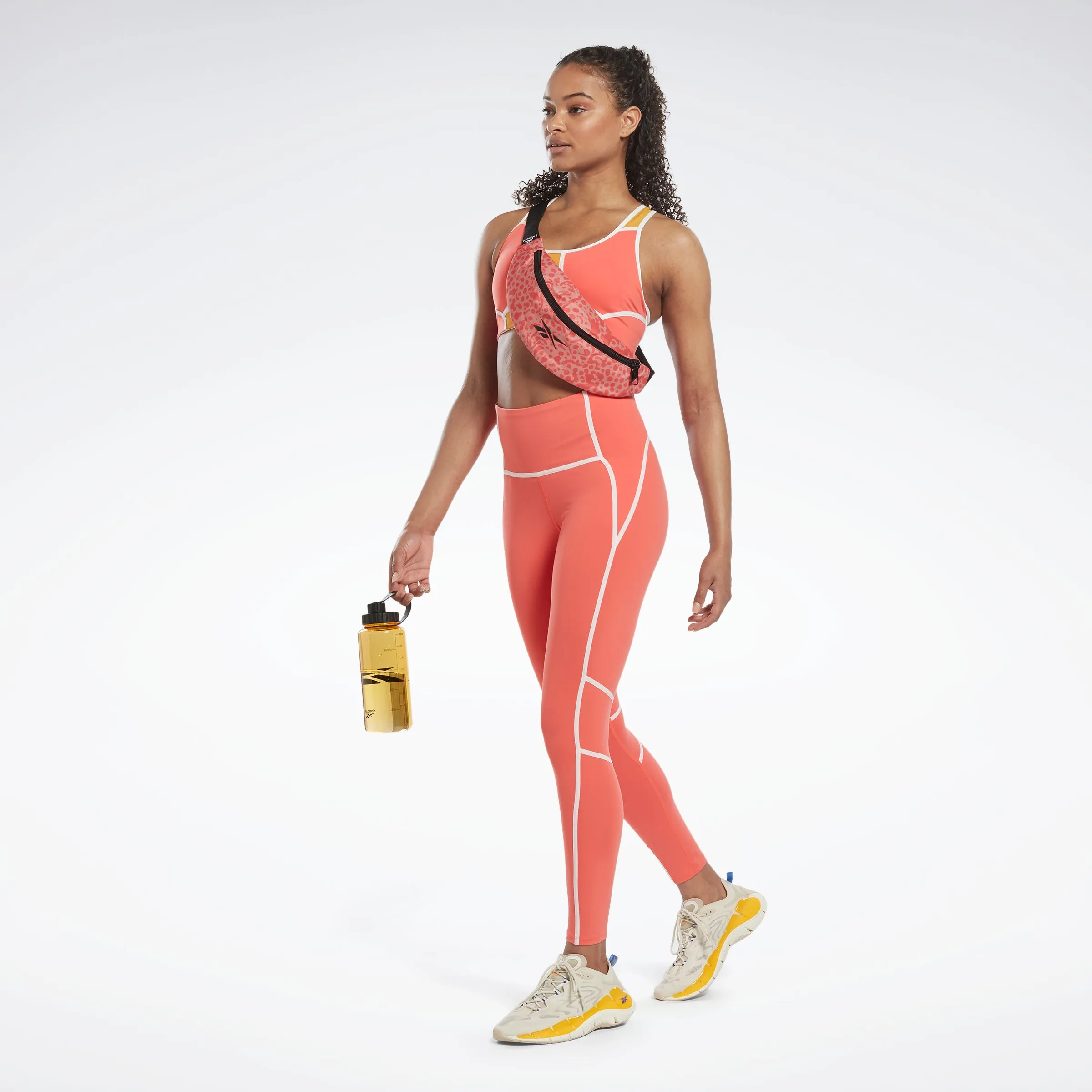 Reebok Apparel Women Lux High-Waisted Colorblock Leggings Smorfl sold by Reebok product image thumbnail 2
