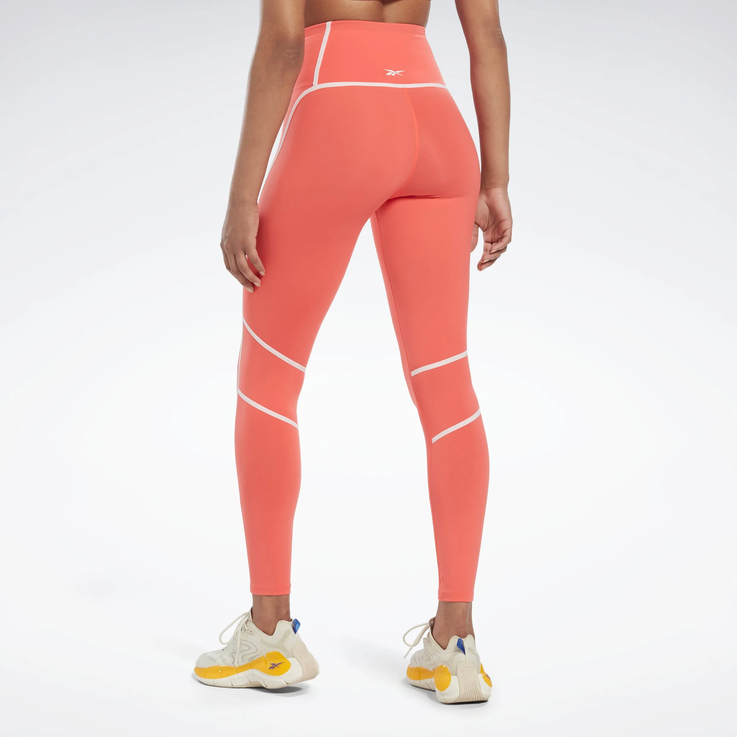 Reebok Apparel Women Lux High-Waisted Colorblock Leggings Smorfl sold by Reebok product image thumbnail 3