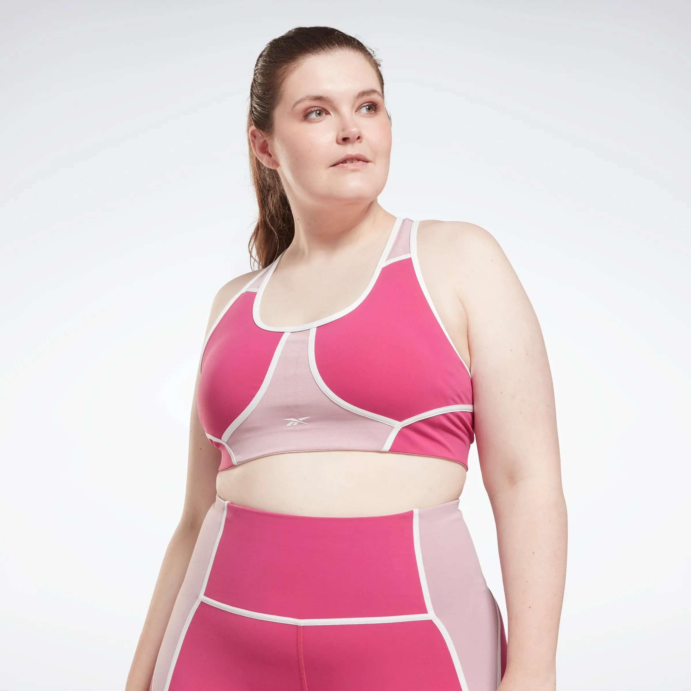 Reebok Apparel Women Lux Racer Colorblocked Padded Bra (Plus Size) Seprpi sold by Reebok