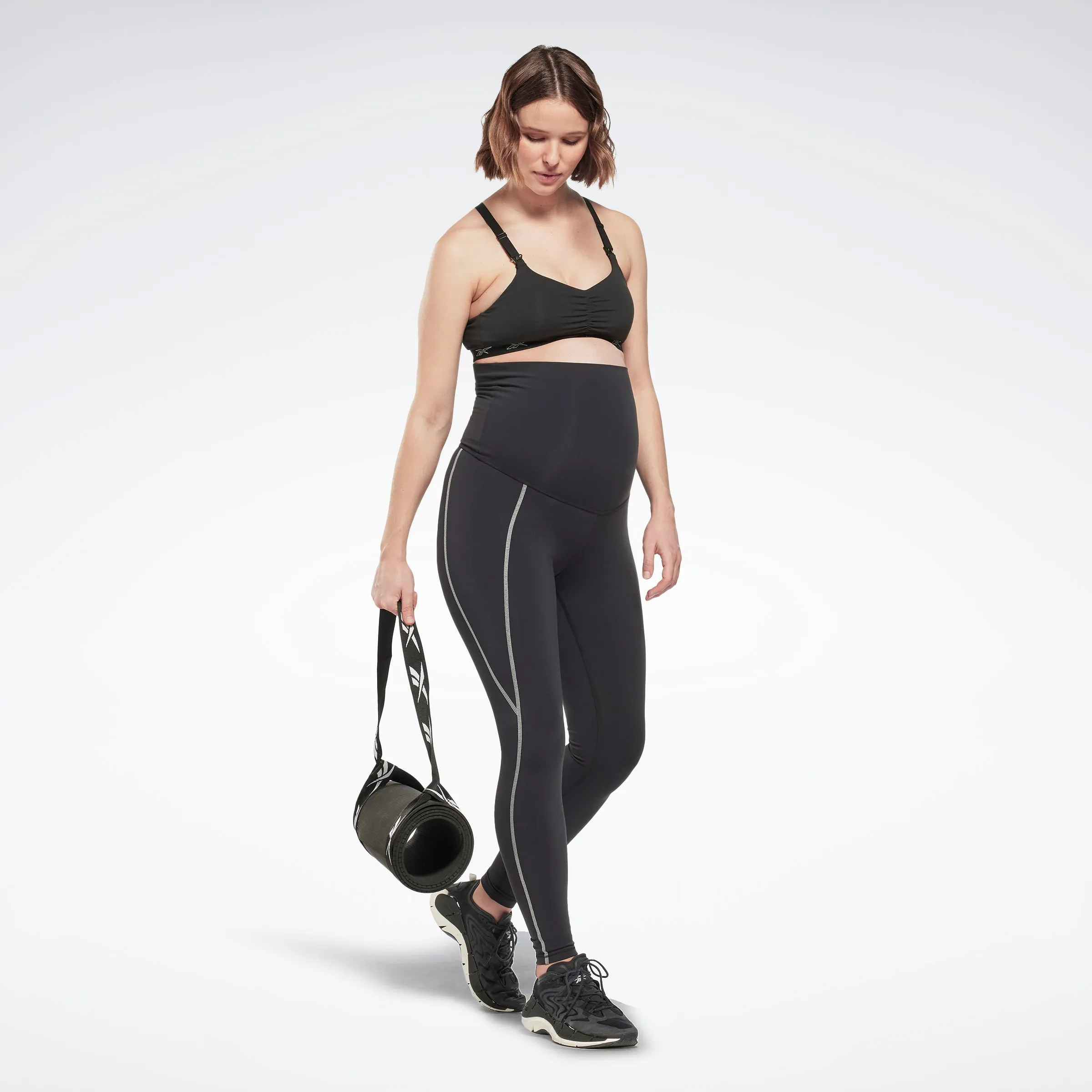 Reebok Apparel Women Reebok Lux 2.0 Maternity Leggings Black sold by Reebok product image thumbnail 2