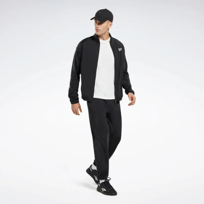 Reebok Apparel Men Reebok Identity Vector Knit Track Pants NIGHT BLACK sold by Reebok
