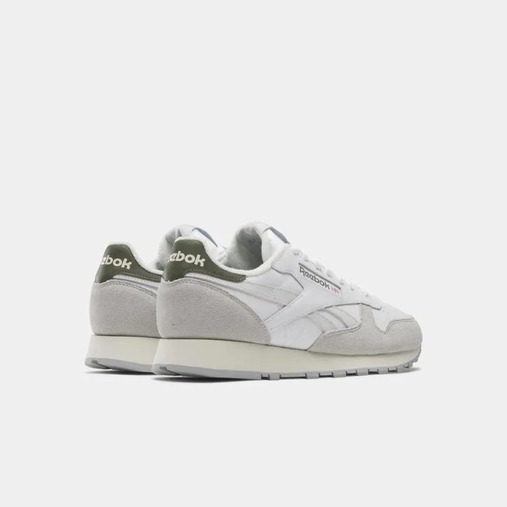 Reebok Footwear Men Classic Leather Shoes FTWR WHT/STEELY FOG /PURE GRY sold by Reebok product image thumbnail 3